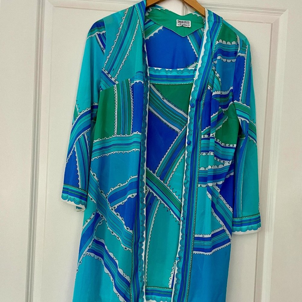 Emilio PUCCI vintage slip dress and coat M